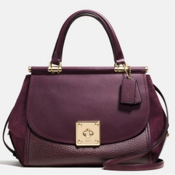 Coach Handbags - Coach Drifter Oxblood, leather Suede,